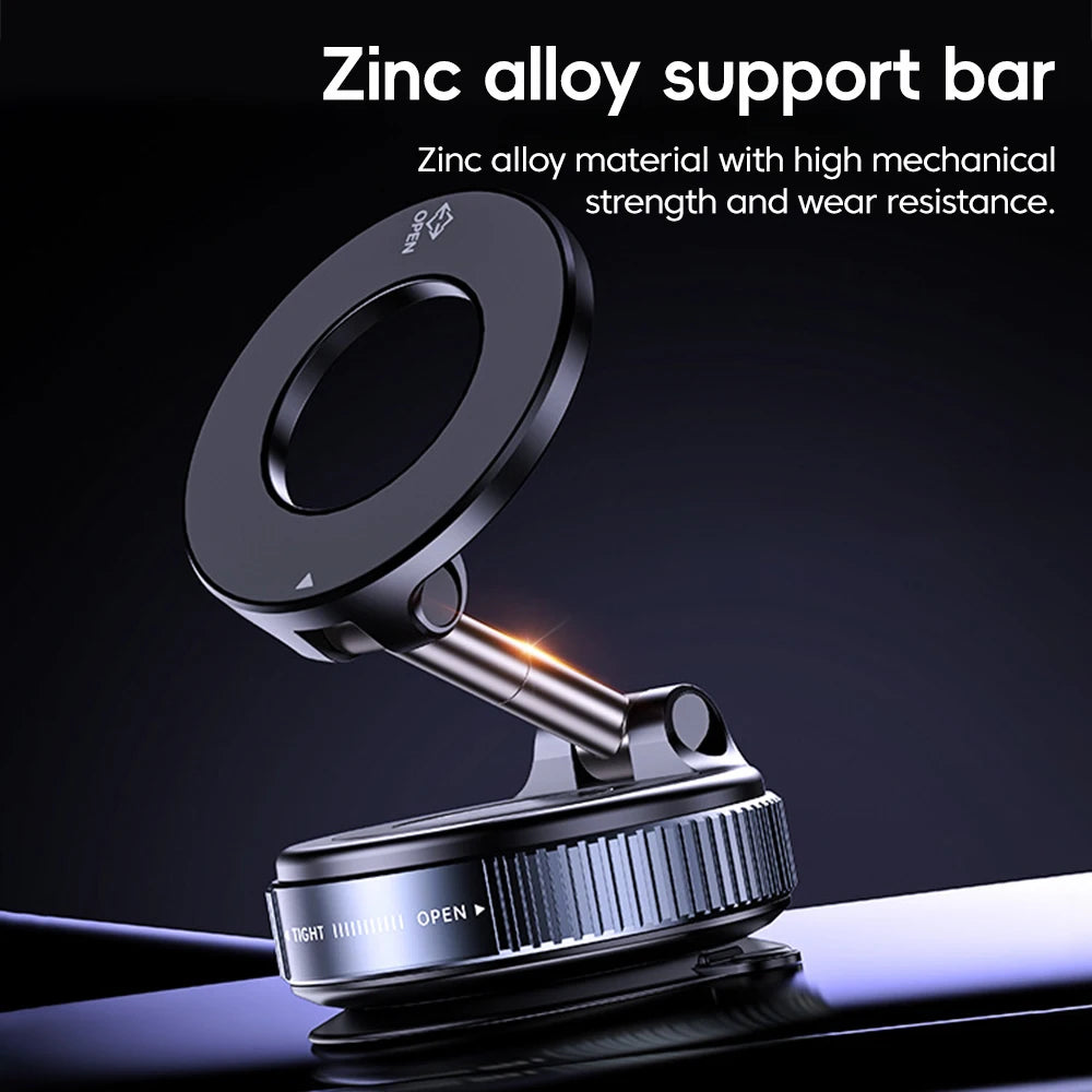 360 Degree Rotating Vacuum Suction Cup Magnetic Phone Holder Foldable Portable Car Desktop Holder
